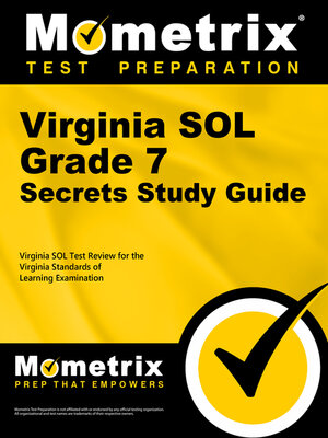 cover image of Virginia SOL Grade 7 Secrets Study Guide